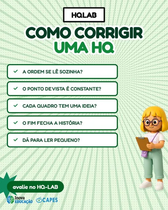 Post: Como corrigir uma HQ